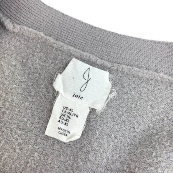 Joie Super Soft Grey Cardigan Button Front - Picture 3 of 5